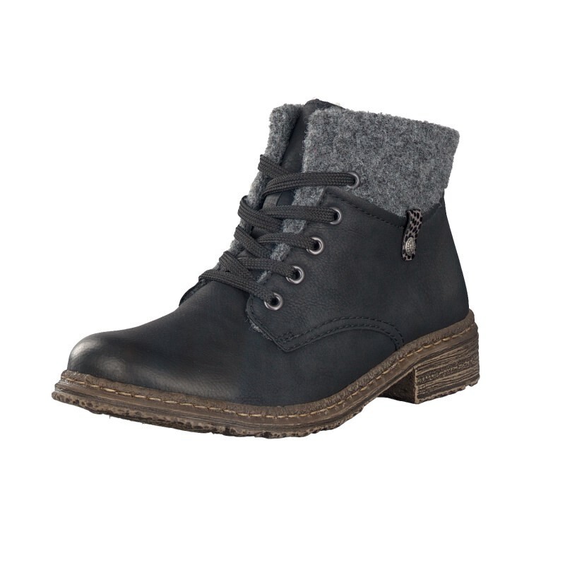 Botas Rieker 74234-00 Para Mulher - Pretas